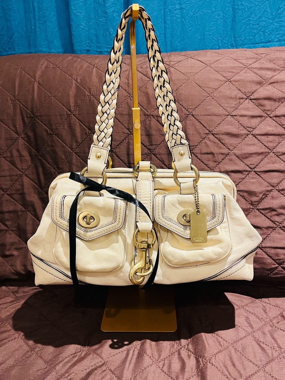 Coach limited edition Daphne legacy doctors satchel cream